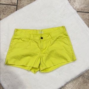Old Navy Bright yellow Diva Short shorts, Sz 6